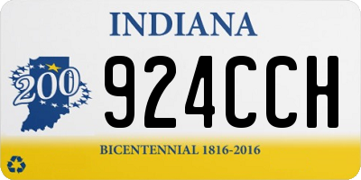 IN license plate 924CCH