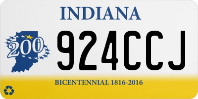 IN license plate 924CCJ