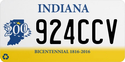 IN license plate 924CCV