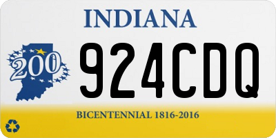 IN license plate 924CDQ