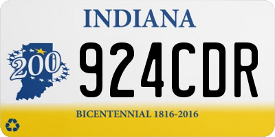 IN license plate 924CDR