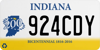 IN license plate 924CDY
