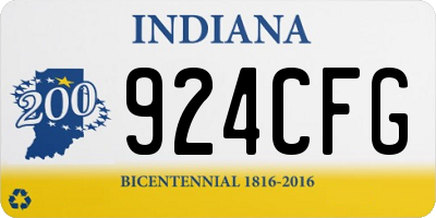 IN license plate 924CFG