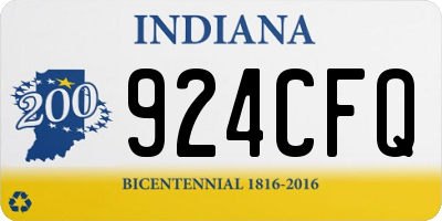 IN license plate 924CFQ