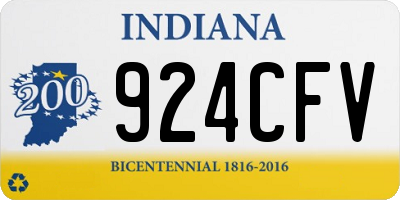 IN license plate 924CFV