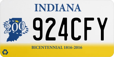 IN license plate 924CFY