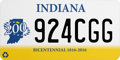 IN license plate 924CGG