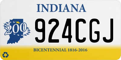 IN license plate 924CGJ