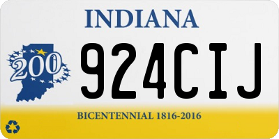 IN license plate 924CIJ