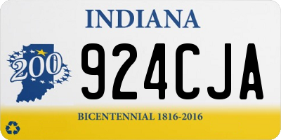 IN license plate 924CJA