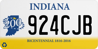 IN license plate 924CJB