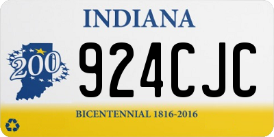 IN license plate 924CJC