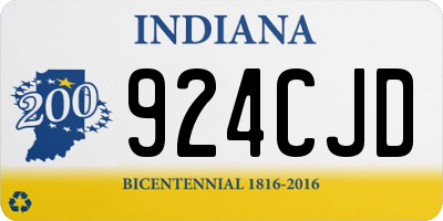 IN license plate 924CJD