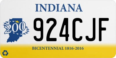 IN license plate 924CJF