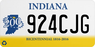 IN license plate 924CJG