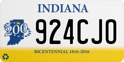 IN license plate 924CJO