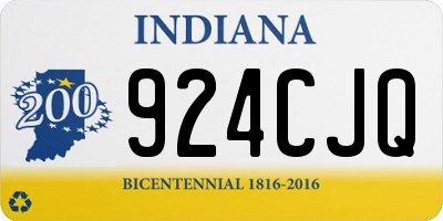 IN license plate 924CJQ