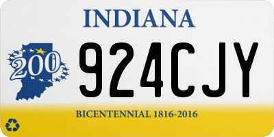 IN license plate 924CJY