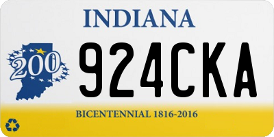IN license plate 924CKA