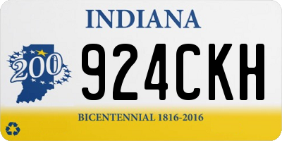 IN license plate 924CKH