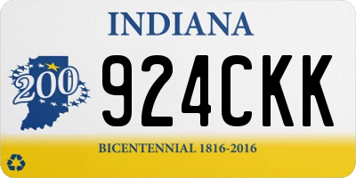 IN license plate 924CKK