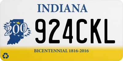 IN license plate 924CKL