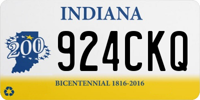 IN license plate 924CKQ