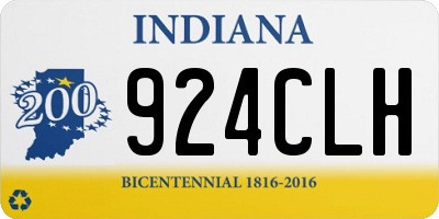 IN license plate 924CLH