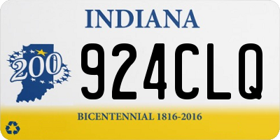 IN license plate 924CLQ