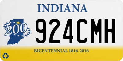 IN license plate 924CMH