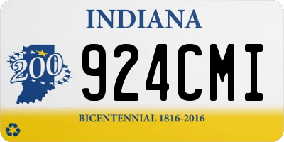 IN license plate 924CMI