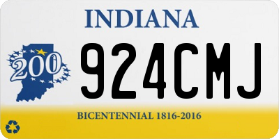 IN license plate 924CMJ