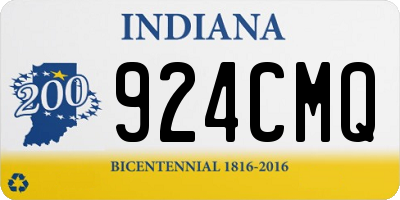 IN license plate 924CMQ