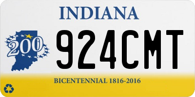IN license plate 924CMT