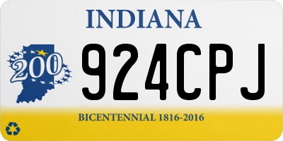 IN license plate 924CPJ