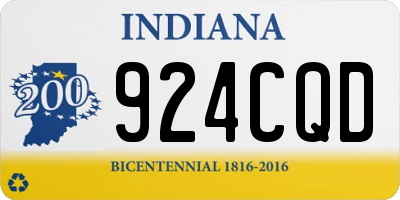 IN license plate 924CQD