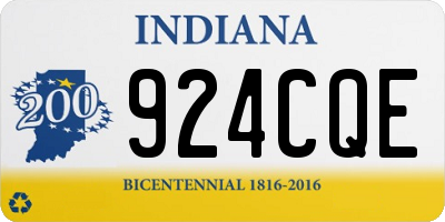 IN license plate 924CQE