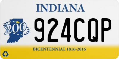 IN license plate 924CQP