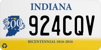 IN license plate 924CQV