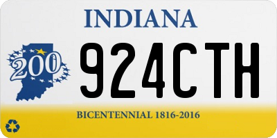 IN license plate 924CTH