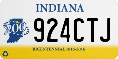 IN license plate 924CTJ