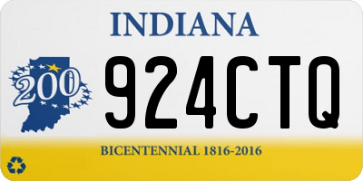IN license plate 924CTQ