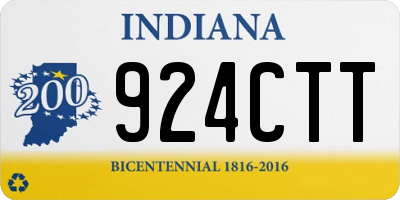 IN license plate 924CTT