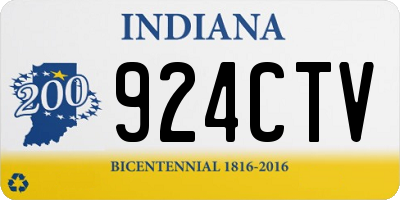 IN license plate 924CTV