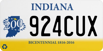 IN license plate 924CUX