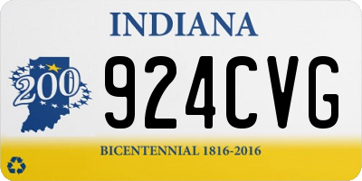 IN license plate 924CVG
