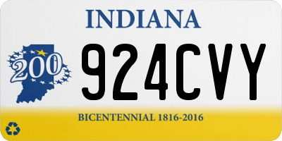 IN license plate 924CVY