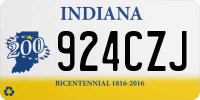 IN license plate 924CZJ