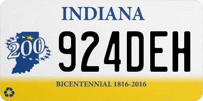 IN license plate 924DEH