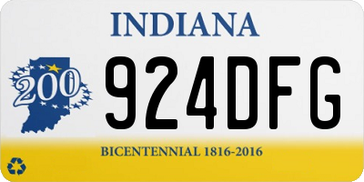 IN license plate 924DFG
